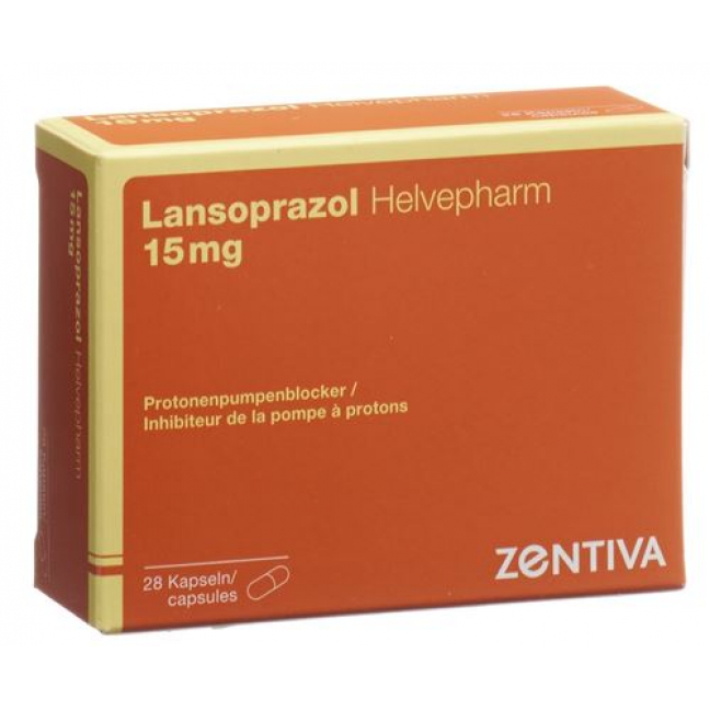 Лансопразол Хелвефарм 15 мг 28 капсул