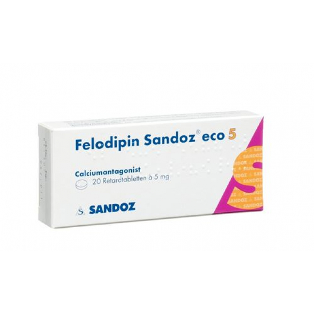 Фелодипин Сандоз ЭКО 5 мг 100 ретард таблеток 