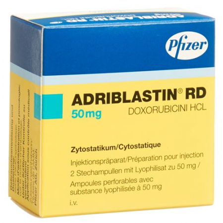 Адрибластин РД сухая субстанция 50 мг 2 флакона