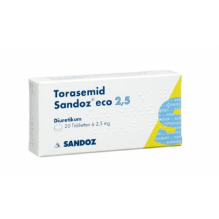 Торасемид Сандоз ЭКО 2.5 мг 100 таблеток