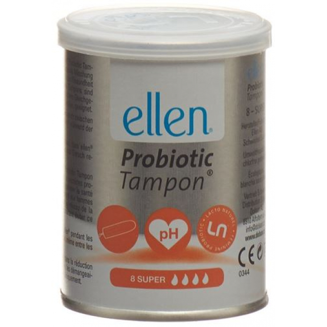 Ellen Probiotic Tampon Super Dose 8 штук