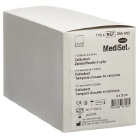 Mediset Cellodent Tupfer 4x5см Steril 110 пакетиков 2 штуки