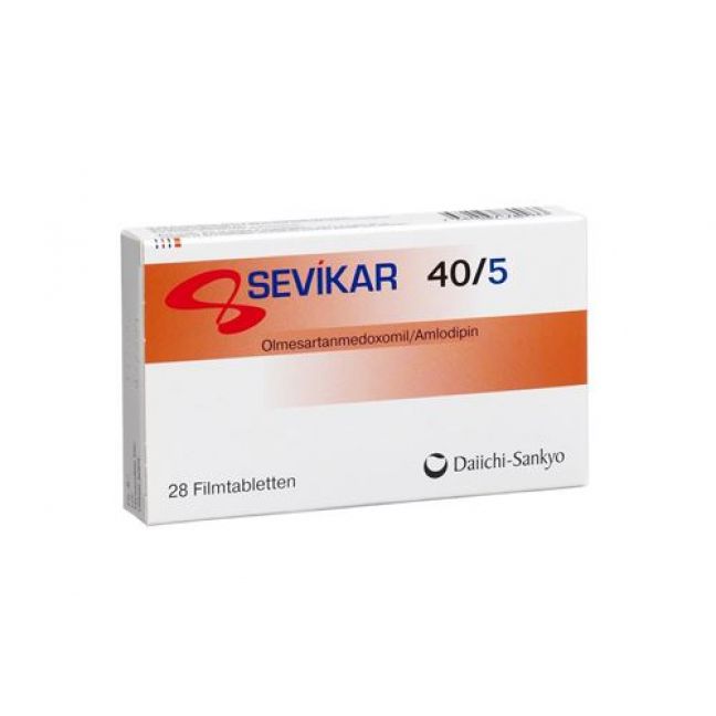 Севикар 40/5 мг 28 таблеток покрытых оболочкой 
