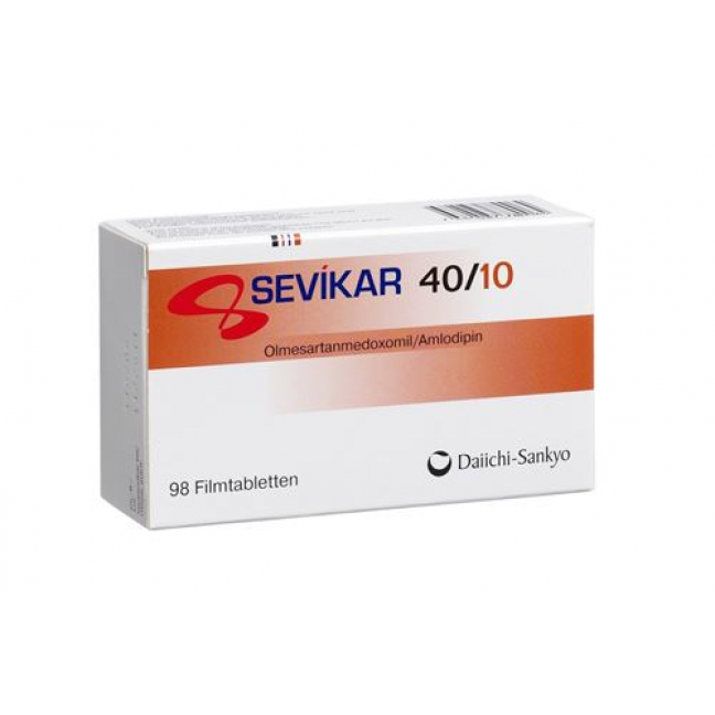 Севикар 40/10 мг 98 таблеток покрытых оболочкой