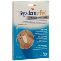 3M Tegaderm + Pad 9x10см / Wundkissen 4.5x6см 5 штук
