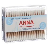 Anna Wattestabchen Holz 200 штук..