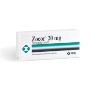 Зокор 20 мг 28 таблеток покрытых оболочкой 