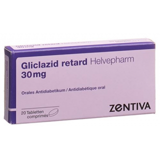 Гликлазид Ретард Хелвефарм 30 мг 20 таблеток