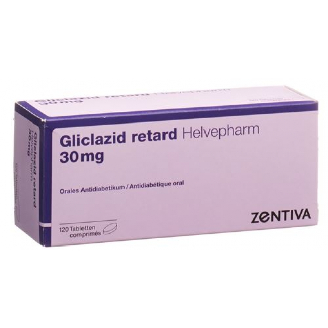 Гликлазид Ретард Хелвефарм 30 мг 120 таблеток