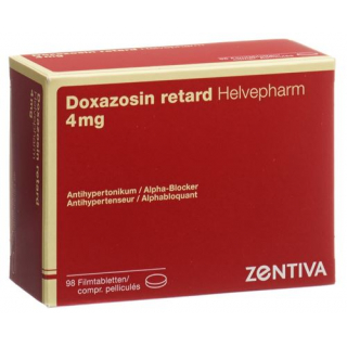 Doxazosin Retard Helvepharm 4 mg 98 tablets