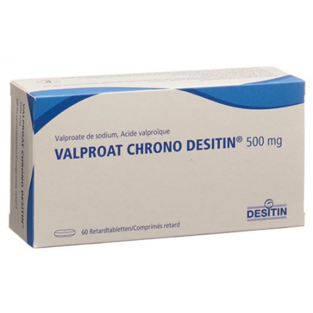 Вальпроат Хроно Деситин 500 мг 60 ретард таблеток