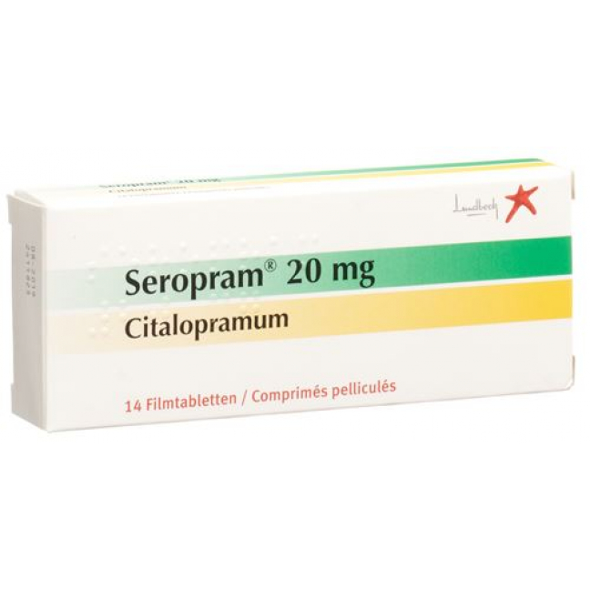 Серопрам 20 мг 14 таблеток покрытых оболочкой 