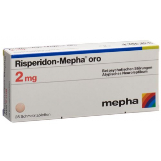 Рисперидон Мефа Оро 2 мг 28 ородиспергируемых таблеток