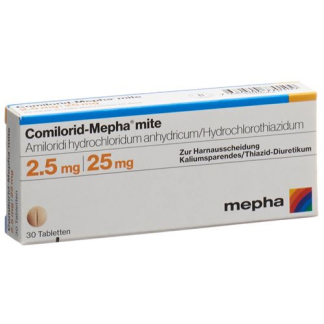 Comilorid Mepha Mite 2.5/25 30 tablets