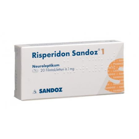 Рисперидон Сандоз 1 мг 20 таблеток покрытых оболочкой