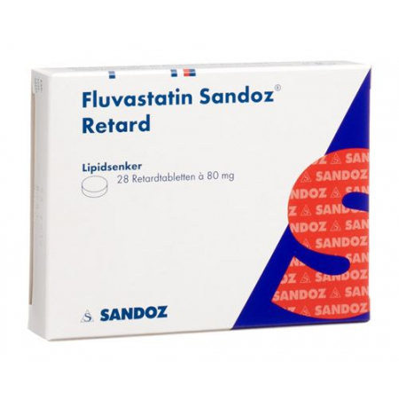 Флувастатин Сандоз Ретард 80 мг 28 таблеток покрытых оболочкой