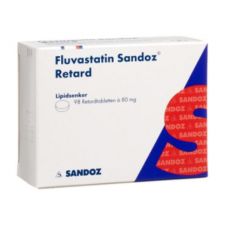 Флувастатин Сандоз Ретард 80 мг 98 таблеток покрытых оболочкой