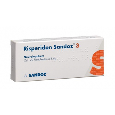 Рисперидон Сандоз 3 мг 20 таблеток покрытых оболочкой