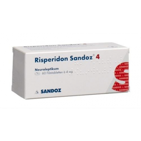 Рисперидон Сандоз 4 мг 60 таблеток покрытых оболочкой