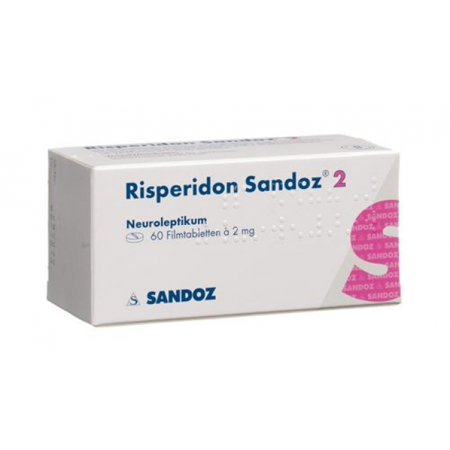 Рисперидон Сандоз 2 мг 60 таблеток покрытых оболочкой