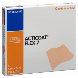 Acticoat Flex 7 повязка для ран 5x5см 5 штук