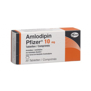 Aмлoдипин Пфайзер 10 мг 30 таблеток