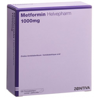 Метформин Хелвефарм 1000 мг 120 таблеток покрытых оболочкой 