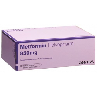 Метформин Хелвефарм 850 мг 100 таблеток покрытых оболочкой