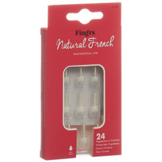 Fingrs Nagelspitzen Natural French 24 штуки