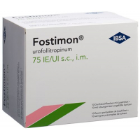 Фостимон сухое вещество 75 МЕ 1 предварительно заполненный шприц 