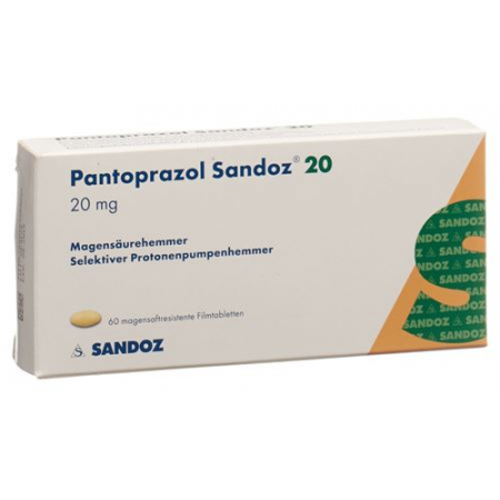 Пантопразол Сандоз 20 мг 60 таблеток 
