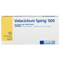 Валацикловир Спириг 500 мг 10 таблеток покрытых оболочкой 