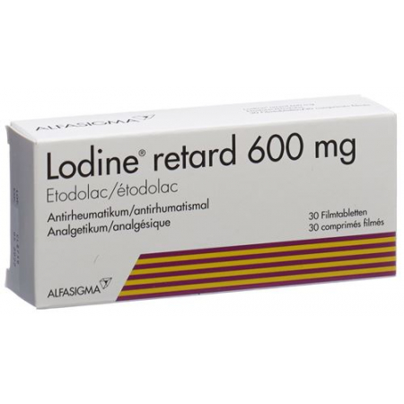 Лодин 600 мг 30 ретард таблеток покрытых оболочкой 