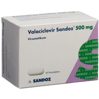 Валацикловир Сандоз 500 мг 90 таблеток покрытых оболочкой