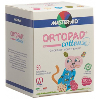Ortopad Cotton Occlusionspfl Med Girls 2-4j 50 штук