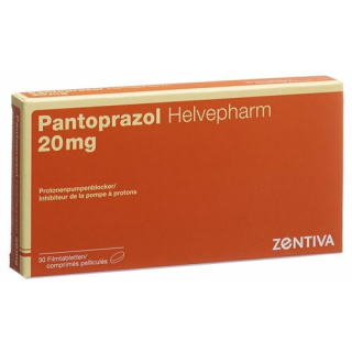 Пантопразол Хелвефарм 20 мг 30 таблеток покрытых оболочкой 