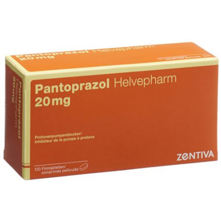 Пантопразол Хелвефарм 20 мг 120 таблеток покрытых оболочкой 