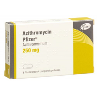 Азитромицин Пфайзер 250 мг 4 таблетки покрытые оболочкой 