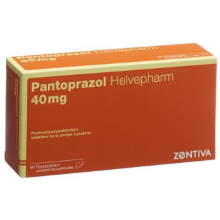 Пантопразол Хелвефарм 40 мг 90 таблеток покрытых оболочкой