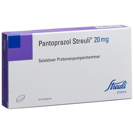 Пантопразол Штройли 20 мг 60 таблеток покрытых оболочкой