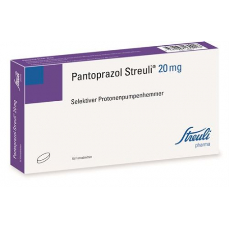 Пантопразол Штройли 20 мг 15 таблеток покрытых оболочкой