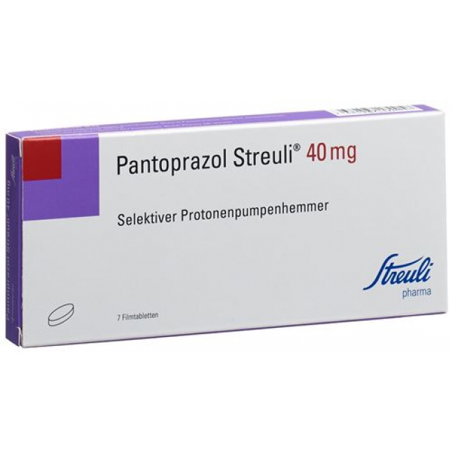 Пантопразол Штройли 40 мг 7 таблеток покрытых оболочкой