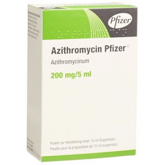 Azithromycin Pfizer 200 mg/5 ml 15 ml