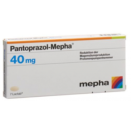 Пантопразол Мефа 40 мг 7 таблеток покрытых оболочкой