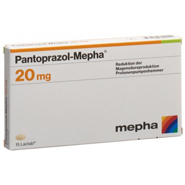 Пантопразол Мефа 20 мг 30 таблеток покрытых оболочкой