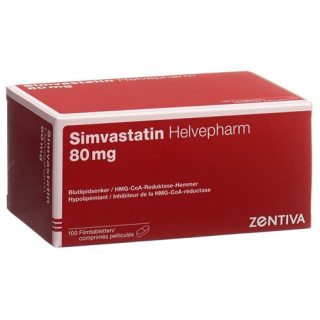 Симвастатин Хелвефарм 80 мг 100 таблеток покрытых оболочкой