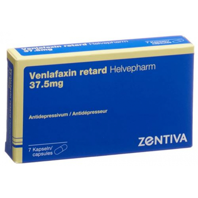 Венлафаксин Ретард Хелвефарм 37.5 мг 7 капсул 
