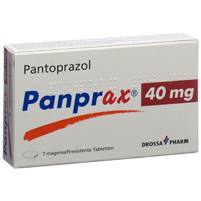 Панпракс 40 мг 7 таблеток покрытых оболочкой 
