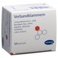 IVF Verbandklammern Latexfrei Weiss 50 штук