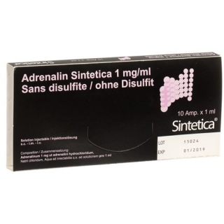 Adrenalin Sintetica 1 mg/ml 10 Ampullen 1 ml